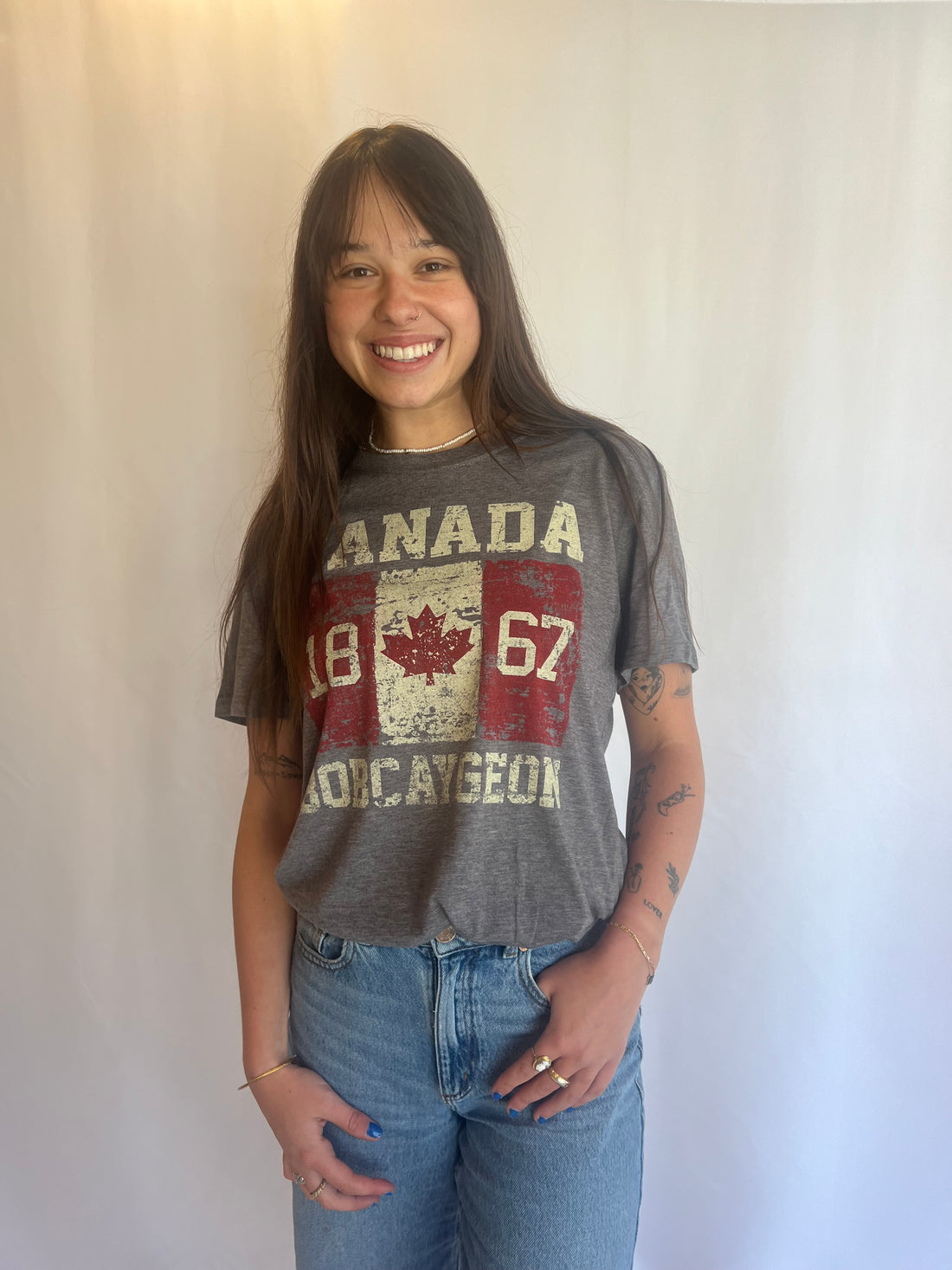Bobcaygeon Vintage Canada Flag T-Shirt