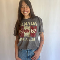 Bobcaygeon Vintage Canada Flag T-Shirt