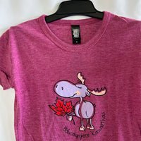 Bobcaygeon Moose Holding Maple Leaf T-Shirt