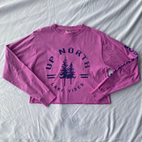 Bobcaygeon Up North Lake Vibes Long Sleeve Crop